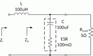 LC Low Pass Filter With Resistive Load